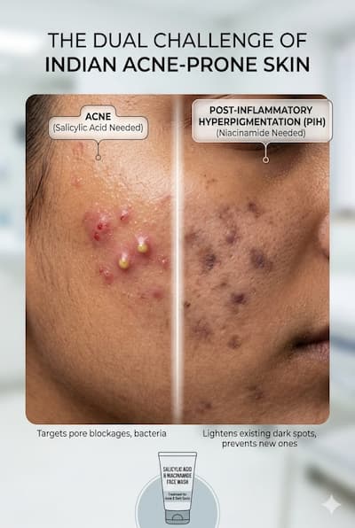 Best Face Wash for Acne & Dark Spots in India (2025): Ingredients That Actually Work — Botani Bestie Blog