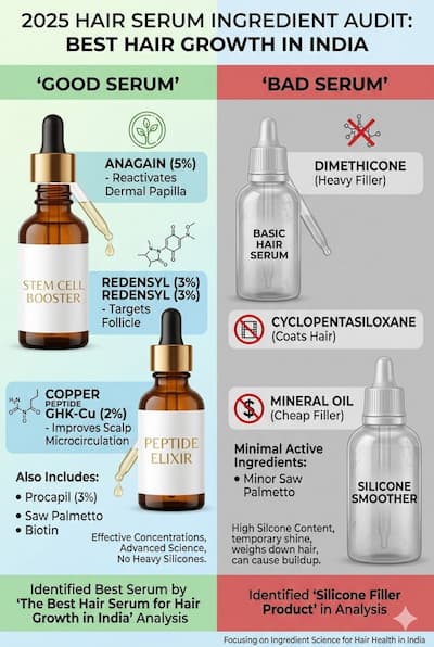 Best Hair Serum for Hair Growth in India (2025): Redensyl, Procapil & What Actually Works — Botani Bestie Blog