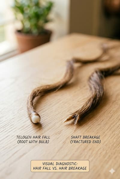 Hair Breakage vs Hair Fall: How to Tell the Difference and Fix the Right Problem (2025) — Botani Bestie Blog