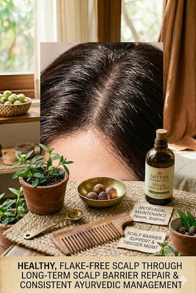 Thick, healthy hair from a well-nourished scalp treated with clinically-evidenced Ayurvedic ingredients including Bhringraj, Rosemary, Amla, and Castor Oil — the result of choosing a hair oil based on ingredient evidence rather than marketing claims.