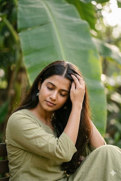 balanced healthy scalp supporting strong hair growth