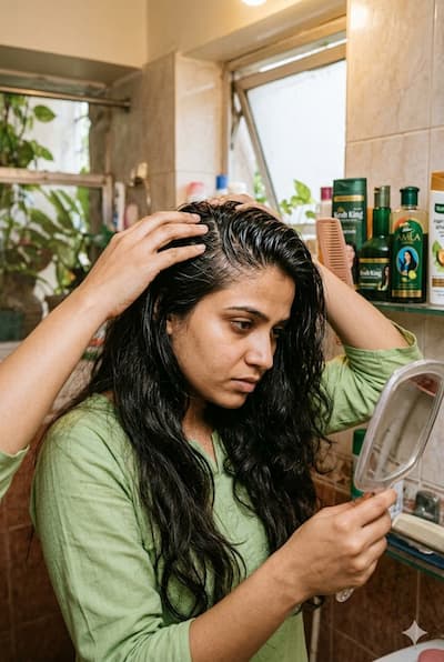 Oily Scalp: Causes, Common Myths, and How to Treat It Naturally (2025 India Guide) — Botani Bestie Blog