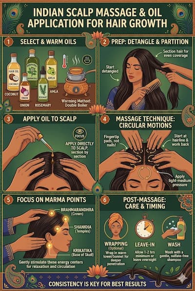 Scalp Massage for Hair Growth: Technique, Oils, Frequency & What Research Shows India (2025) — Botani Bestie Blog