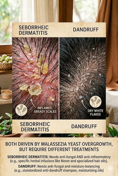 Seborrheic Dermatitis vs Dandruff: Know the Difference, Treat the Right Condition (2025) — Botani Bestie Blog