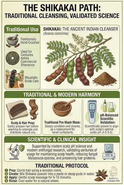 Shikakai for Hair: The Traditional Ayurvedic Cleanser Science Now Validates (2025) — Botani Bestie Blog