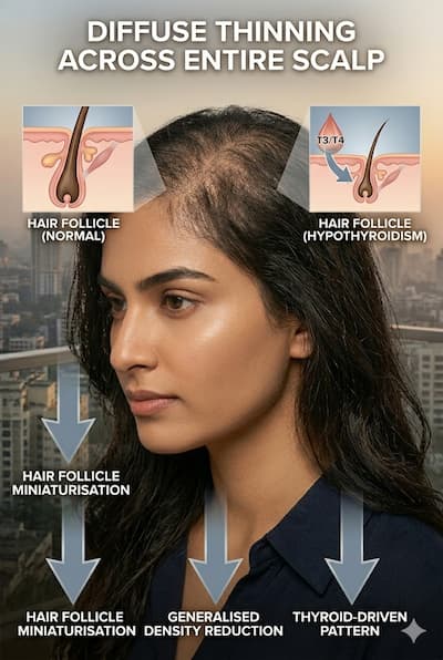 Thyroid & Hair Loss: How Hypothyroidism and Hyperthyroidism Damage Hair (And What to Do About It) — Botani Bestie Blog